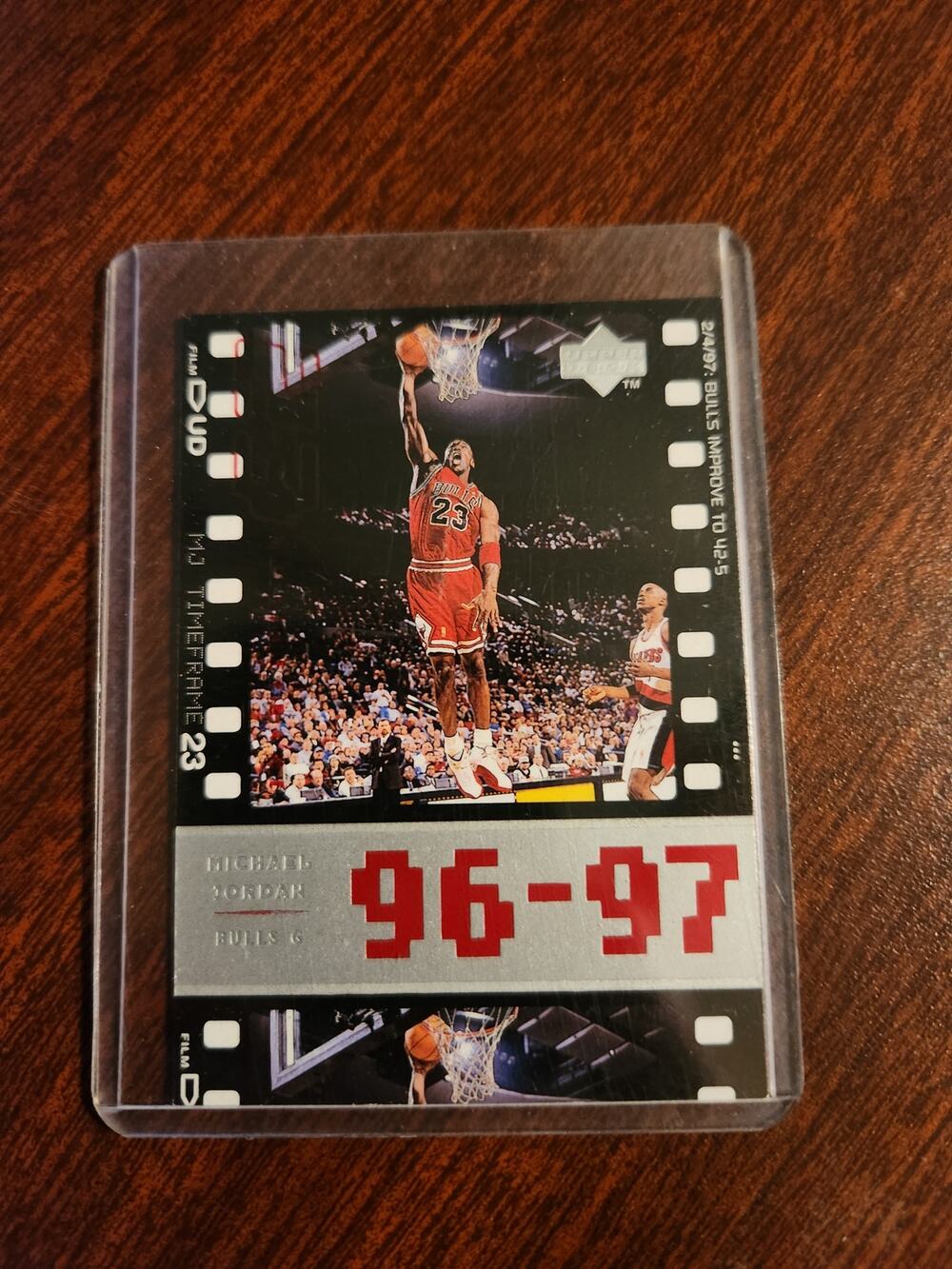Michael Jordan 1996-97 Upper Deck MJ Timeframe Insert Card Bulls #23